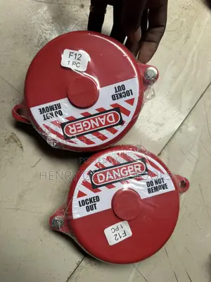 F12 LOTO Valve Lockout Device - Danger Locked Out