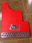 Red GR Sport Hilux Mud Flaps Upgrade - 2
