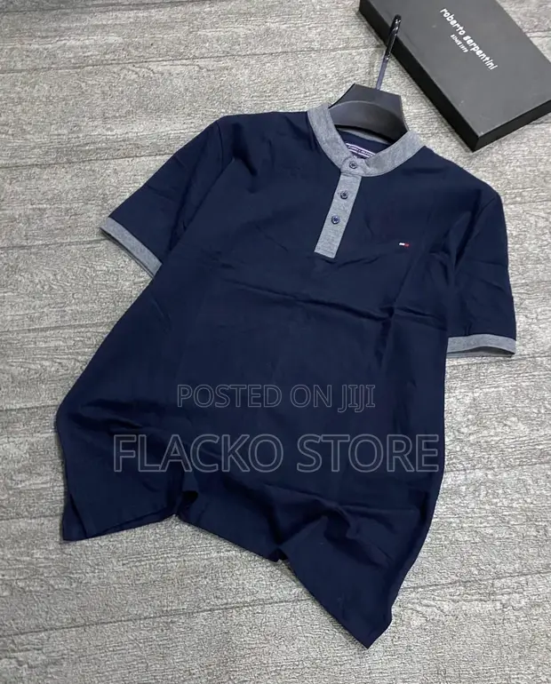 High Quality Tommy Hilfiger Mandarin Collar T-Shirts - 1