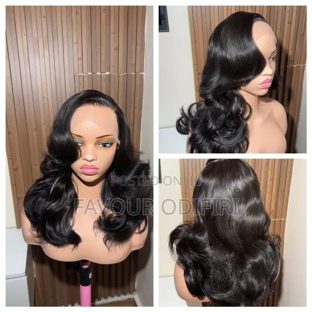 14" 13x6 HD Lace Frontal Gashin Mutum Gauraye Wig - 1