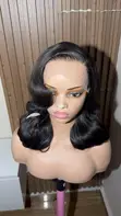 14" 13x6 HD Lace Frontal Gashin Mutum Gauraye Wig - 2