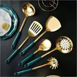 7-Piece Nordic Wares Gold Stainless Steel Cooking Spoon Set - 3