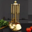 7-Piece Gold Stainless Steel Cooking Utensil Set - 1