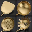 7-Piece Gold Stainless Steel Cooking Utensil Set - 4