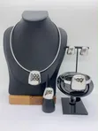 Stainless Steel Snake Omega Chain Necklace - 4