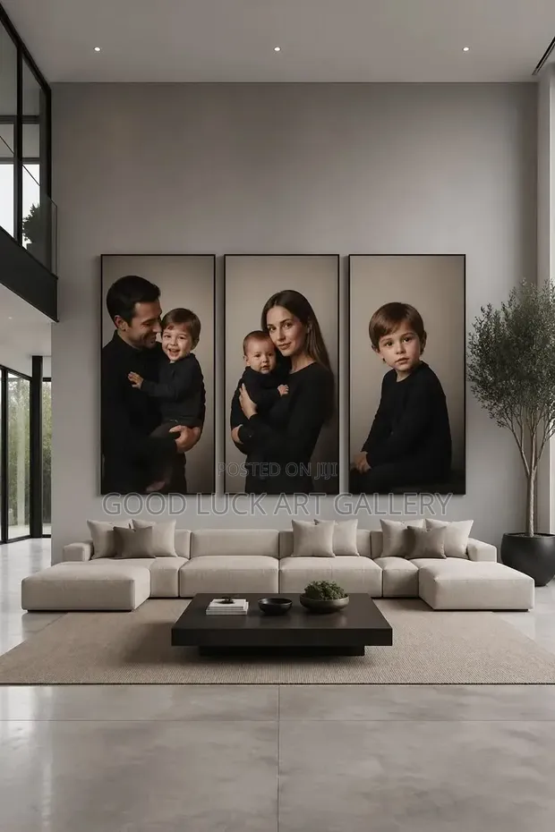 Wooden Frame Canvas Photo Set - 3 Panels - 1