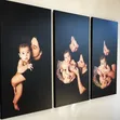 Wooden Frame Canvas Photo Set - 3 Panels - 2