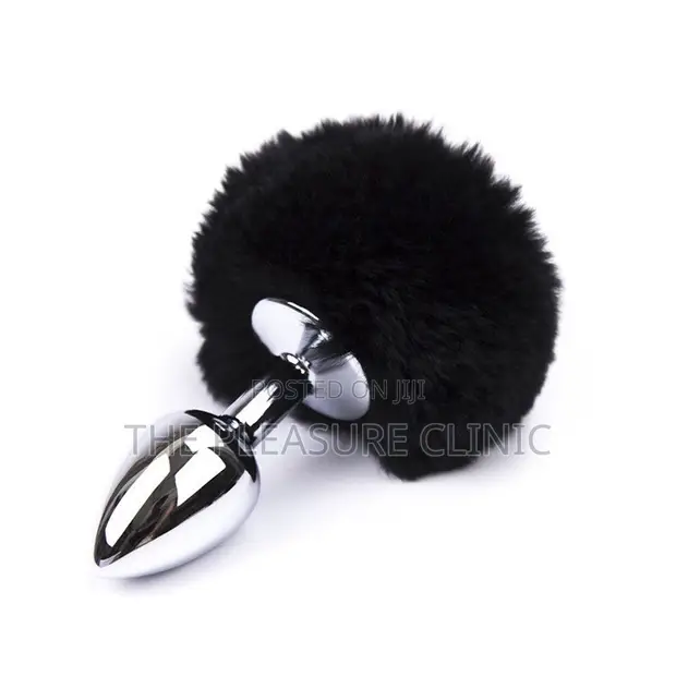 Rabbit Fur Butt Plug - 1