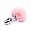 Rabbit Fur Butt Plug - 4