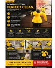 Portable Handheld Pressurized Steam Cleaner - 1000W - 4
