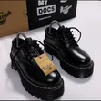 Dr. Martens Derby Shoes - Black Leather - 4