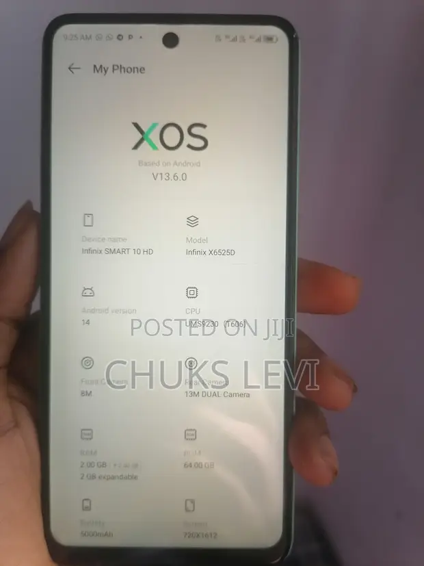 Infinix Smart 10 HD 64GB Kore (Amfani) - 1