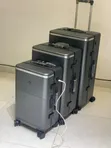 Luxury Hardshell Smart Travel Suitcase mai USB Charging - 3