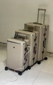 Luxury Hardshell Smart Travel Suitcase mai USB Charging - 4