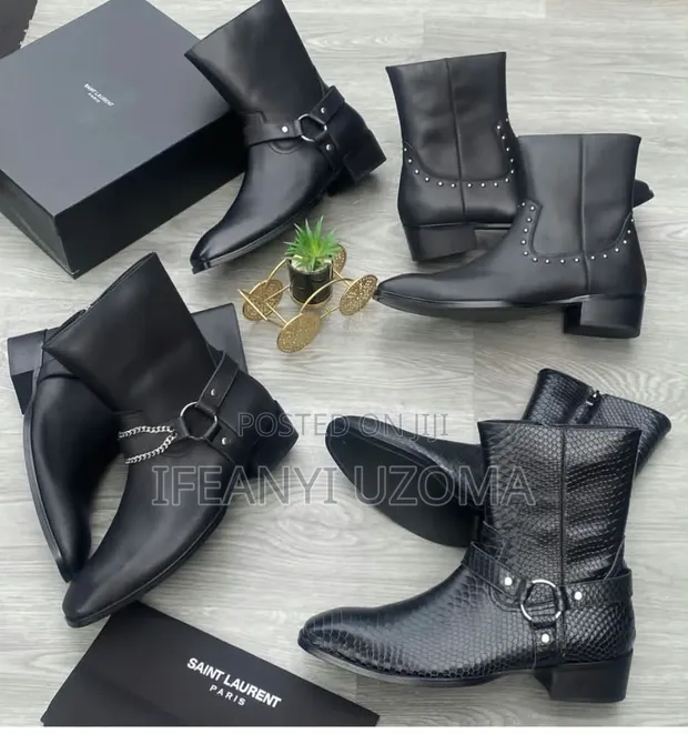 Takalmi na Saint Laurent L Wyatt da Zikiza - Bakin Fata - 1