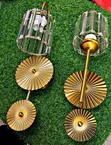 Elegant Crystal Wall Light - Gold Finish - 1