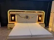 Luxurious Turkish Queen Bed Set tare da Wardrobe & Dressing Mirror - 1
