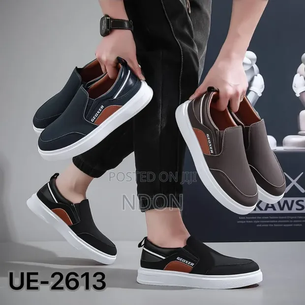 Takalmi na Geox Suede Casual - Blue - 1