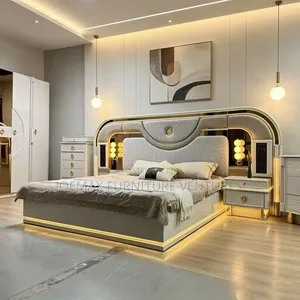 Luxurious Turkish Smart Bed 6x7 with Wardrobe & Dressing Set
