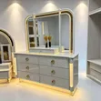 Luxurious Turkish Smart Bed 6x7 with Wardrobe & Dressing Set - 2