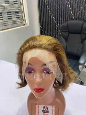 100% Human Hair with 13x4 Closure, 16 Inches, Golden Brown