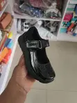 School Shoes for Girls - Black Velcro - 4