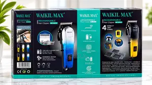Waikil Max Professional Rechargeable Hair Clipper Mai Nuni na Digital