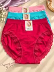 Women's Plus Size Panties - Stretchy Cotton Blend - 2