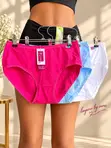 Women's Plus Size Panties - Stretchy Cotton Blend - 3