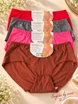 Women's Plus Size Panties - Stretchy Cotton Blend - 5