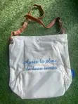 J.Ubah Tote Handbag - Fari Cotton Canvas & Fata - 2