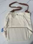 J.Ubah Tote Handbag - Fari Cotton Canvas & Fata - 3