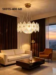 French Murano Glass Chandelier Light - 1