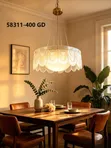 French Murano Glass Chandelier Light - 3