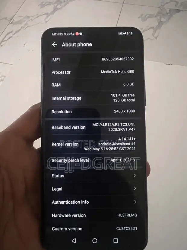 Huawei Y9a 128GB Black - 1