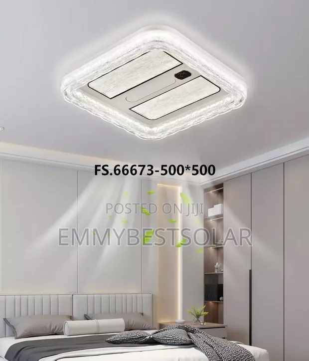 Modern Bladeless Fan Chandelier Light - 1