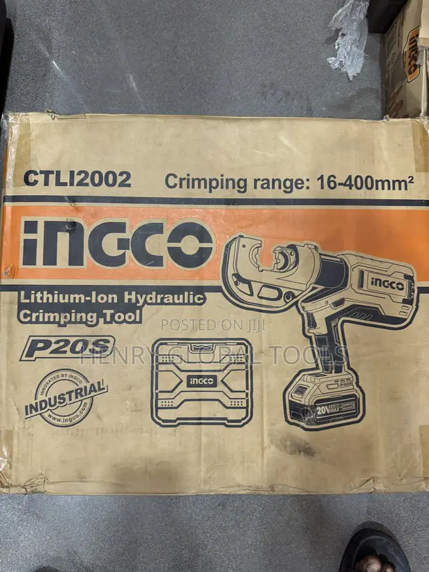 INGCO P20S Cordless Hydraulic Crimping Tool CTLI2002 - 1