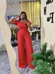Adiza Jumpsuit - Red - 2