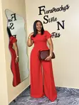 Adiza Jumpsuit - Red - 3