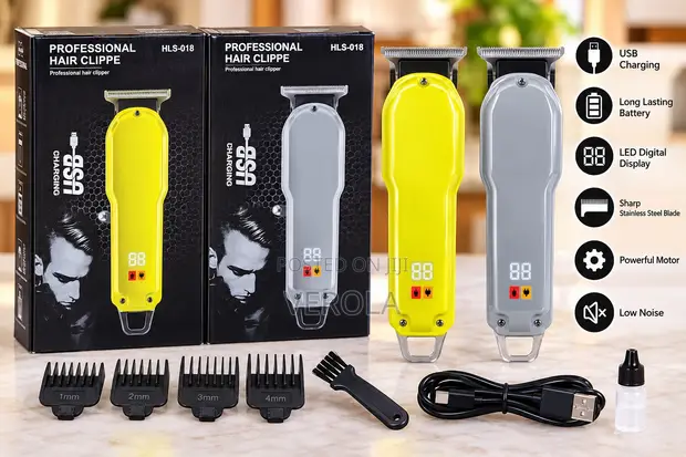 HLS-018 Rechargeable Professional Hair Clipper USB - 1