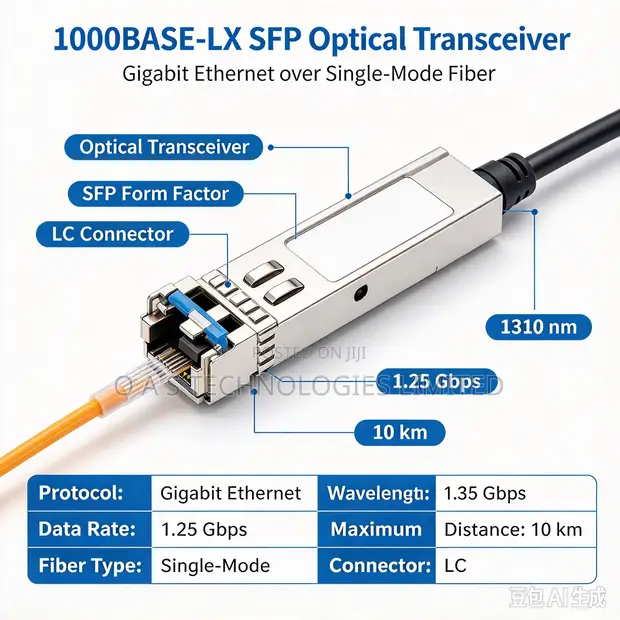 1000BASE-LX SFP Optical Transceiver - 1