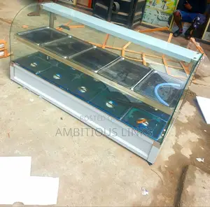 Imported Curved Glass Food Warmer - 10 Trays