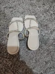 Stradivarius Women's Casual White Sandals - Size 39 - 3