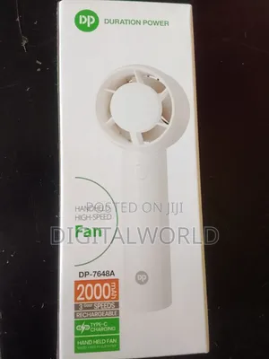 Brand New Dp Rechargeable Fan - Ideal for Power Cuts & Events