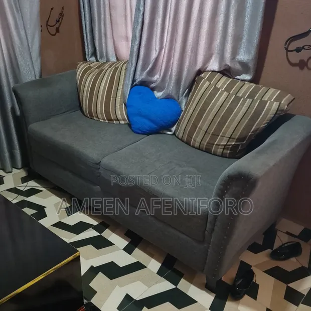 Set of Quality Gray Corner Sofa - 1