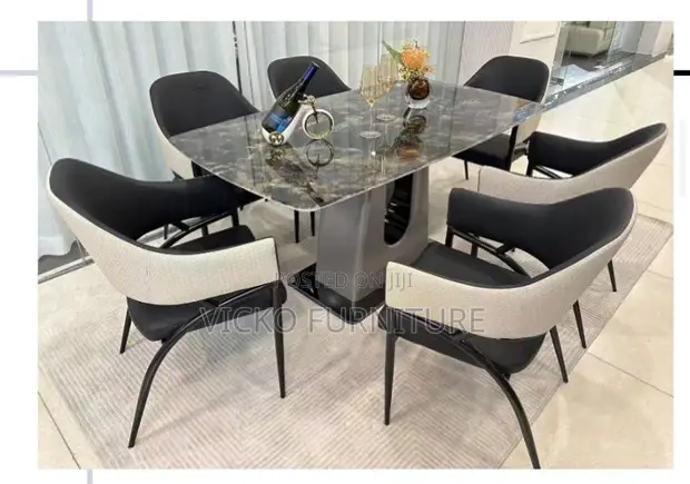Home Interiors Rectangular Dining Set (6 Seater) - 1