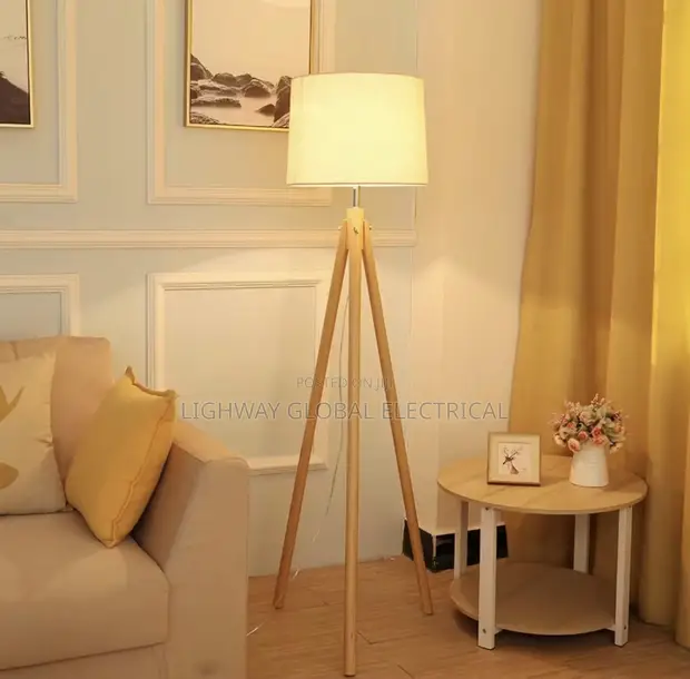 Wooden Designer Floor Lamp - 1