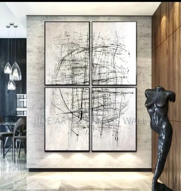 Abstract Wall Canvas Art Frames (4 a 1) - 1