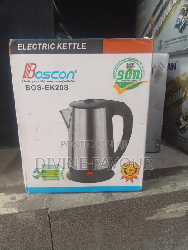 Boscon Electric Kettle 2L Black - 1