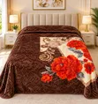 Babban Luxury Mink Blanket - Brown - Girman King Size 6x6 - 4